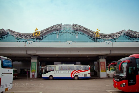 Nanjing International Airport. Exterior shot.